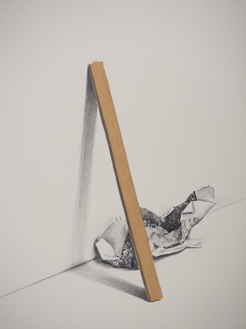Costa TSOCLIS : Bout de bois, Lithographie originale signée