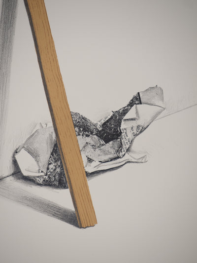Costa TSOCLIS : Bout de bois, Lithographie originale signée