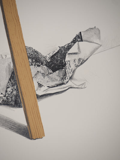 Costa TSOCLIS : Bout de bois, Lithographie originale signée