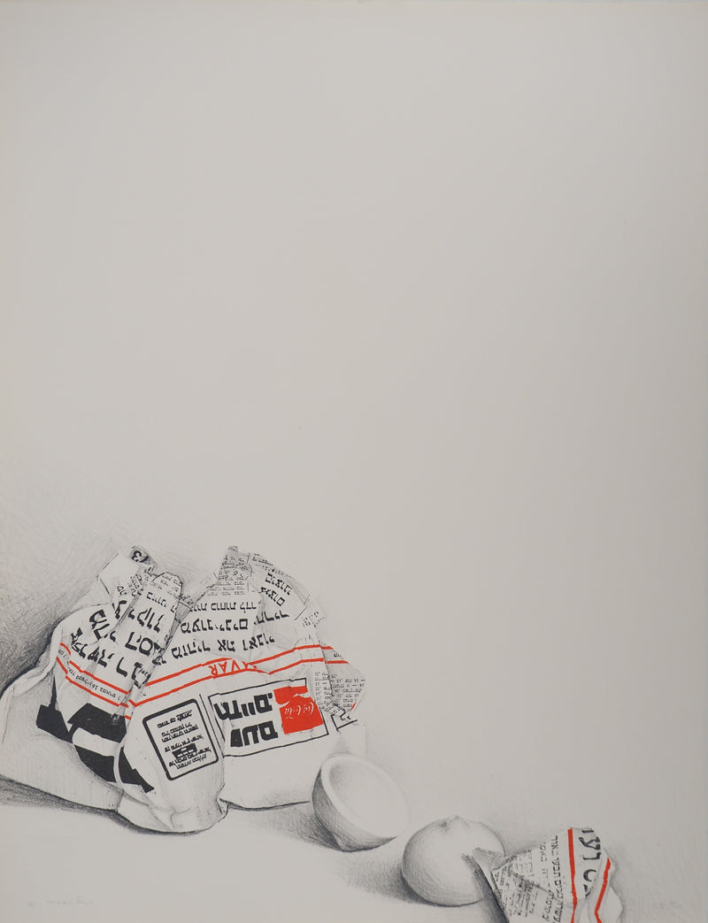 Costa TSOCLIS : Le message, Lithographie originale signée