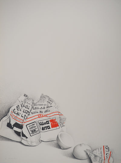 Costa TSOCLIS : Le message, Lithographie originale signée