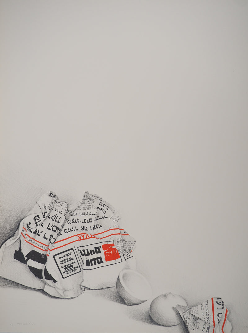 Costa TSOCLIS : Le message, Lithographie originale signée