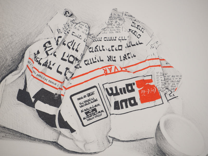 Costa TSOCLIS : Le message, Lithographie originale signée