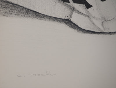 Costa TSOCLIS : Le message, Lithographie originale signée