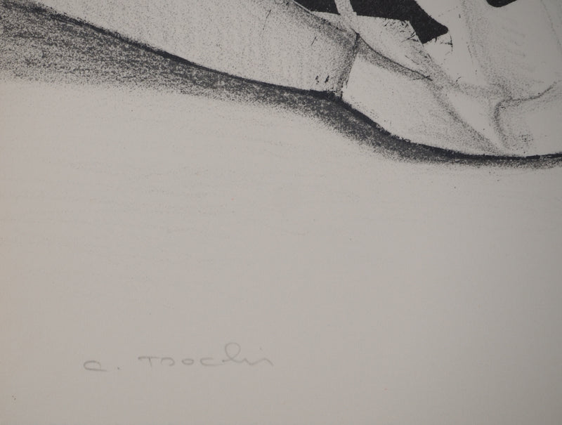 Costa TSOCLIS : Le message, Lithographie originale signée