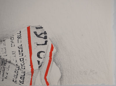 Costa TSOCLIS : Le message, Lithographie originale signée