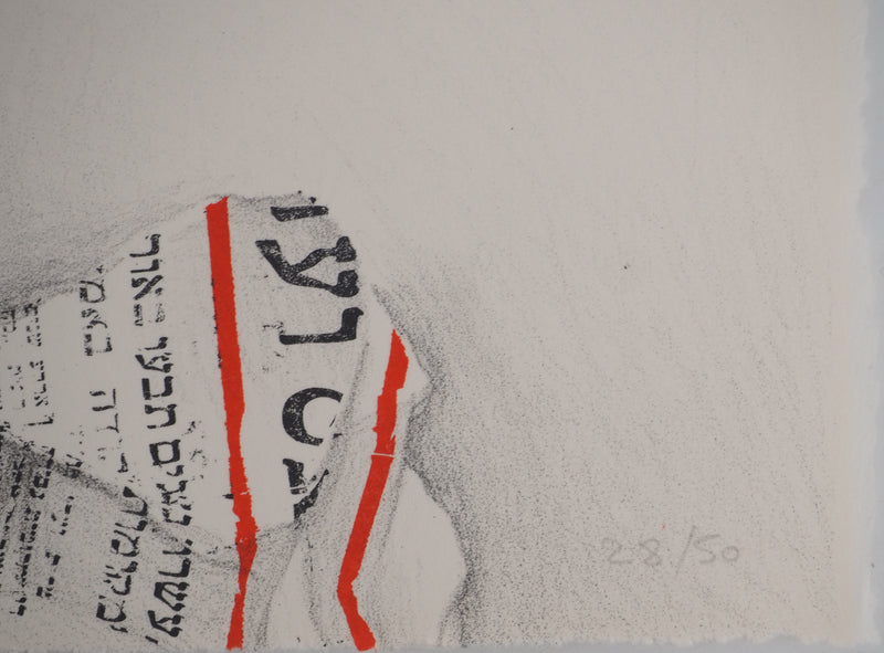 Costa TSOCLIS : Le message, Lithographie originale signée