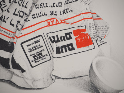 Costa TSOCLIS : Le message, Lithographie originale signée