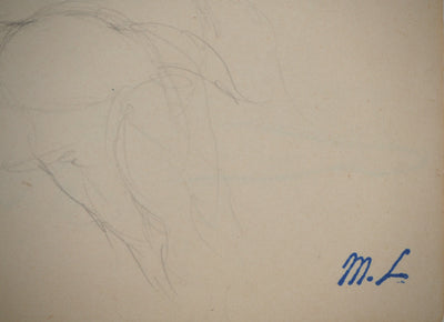Marie LAURENCIN : Etude des chevaux, Dessin original signé