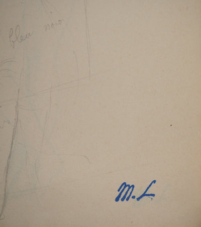 Marie LAURENCIN : Etude d'une ballerine, Dessin original signé