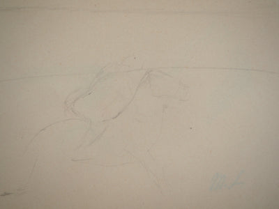 Marie LAURENCIN : Etude d'un jockey, Dessin original signé
