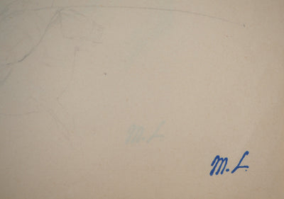 Marie LAURENCIN : Etude d'un jockey, Dessin original signé