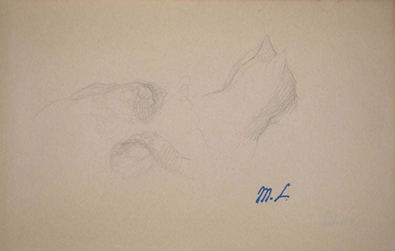 Marie LAURENCIN : Les chatons, Dessin original signé