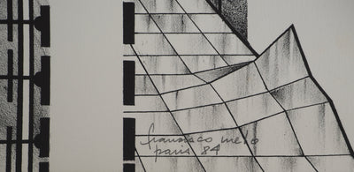 Francisco MELO : Nu dystopique, Lithographie originale (photo de détail 3) - Crédit photo : Galerie Art.Paris