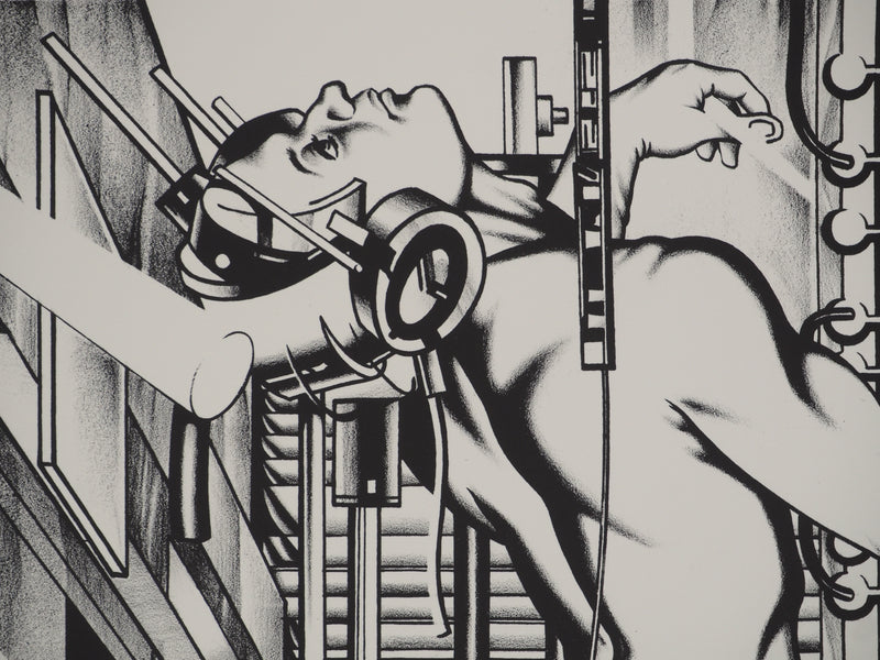 Francisco MELO : Nu dystopique, Lithographie originale (photo de détail 4) - Crédit photo : Galerie Art.Paris