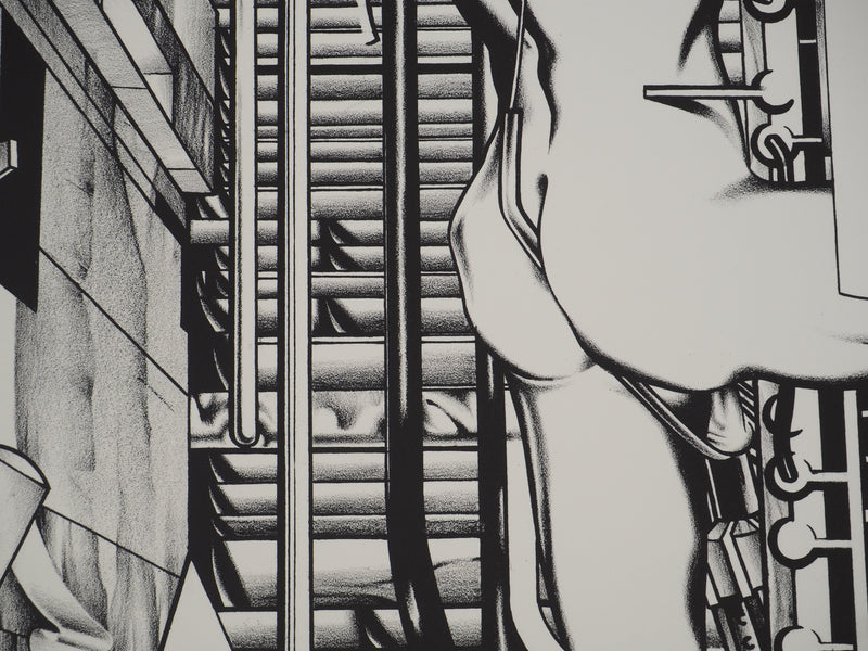 Francisco MELO : Nu dystopique, Lithographie originale (photo de détail 5) - Crédit photo : Galerie Art.Paris