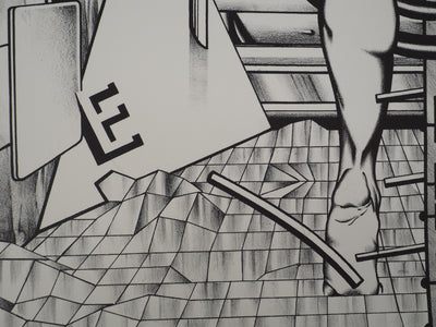Francisco MELO : Nu dystopique, Lithographie originale (photo de détail 6) - Crédit photo : Galerie Art.Paris