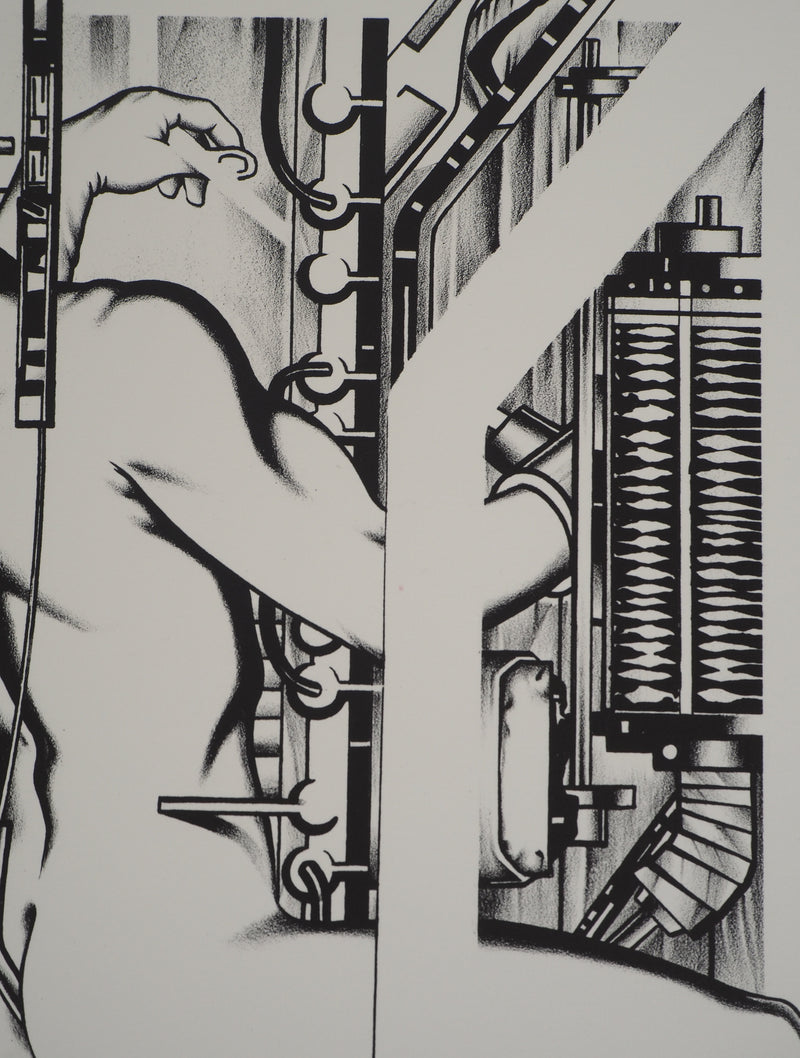 Francisco MELO : Nu dystopique, Lithographie originale (photo de détail 7) - Crédit photo : Galerie Art.Paris