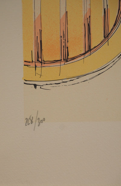 Roger Louis CHAVANON : Jeune guerrière futuriste, Lithographie originale (photo de détail 4) - Crédit photo : Galerie Art.Paris