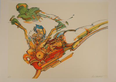 Roger Louis CHAVANON : Femme du futur, Lithographie originale (vue générale) - Crédit photo : Galerie Art.Paris