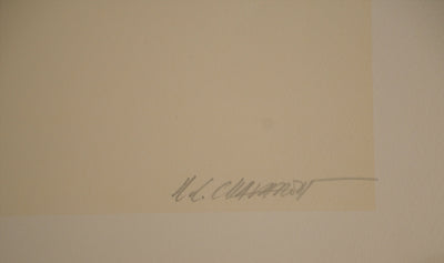 Roger Louis CHAVANON : Femme du future, Lithographie originale (photo de détail 2) - Crédit photo : Galerie Art.Paris