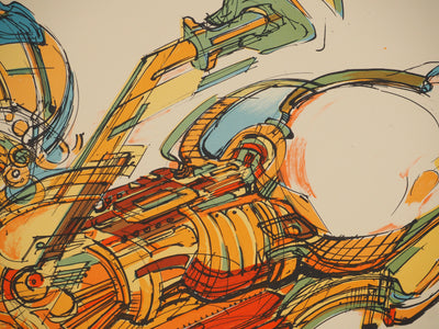 Roger Louis CHAVANON : Femme du future, Lithographie originale (photo de détail 6) - Crédit photo : Galerie Art.Paris