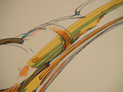 Roger Louis CHAVANON : Femme du future, Lithographie originale (photo de détail 7) - Crédit photo : Galerie Art.Paris