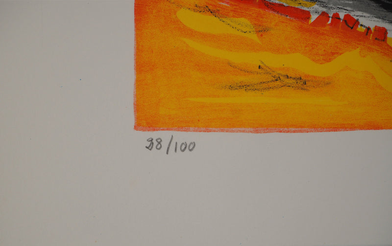 Mathilde GRANT : Hommage aux marins, Lithographie originale (photo de détail 4) - Crédit photo : Galerie Art.Paris