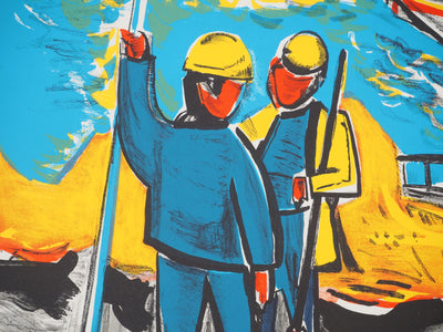 Mathilde GRANT : Hommage aux marins, Lithographie originale (photo de détail 5) - Crédit photo : Galerie Art.Paris