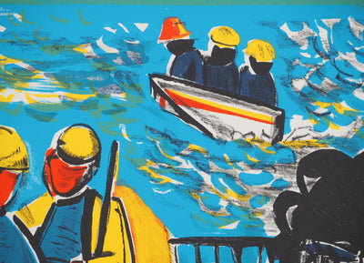 Mathilde GRANT : Hommage aux marins, Lithographie originale (photo de détail 7) - Crédit photo : Galerie Art.Paris