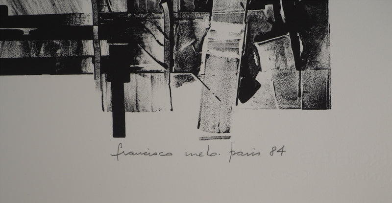 Francisco MELO : Dystopie scientifique, Lithographie originale (photo de détail 3) - Crédit photo : Galerie Art.Paris
