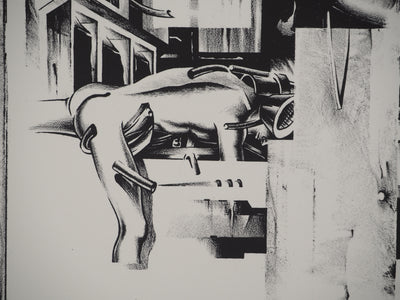 Francisco MELO : Dystopie scientifique, Lithographie originale (photo de détail 4) - Crédit photo : Galerie Art.Paris