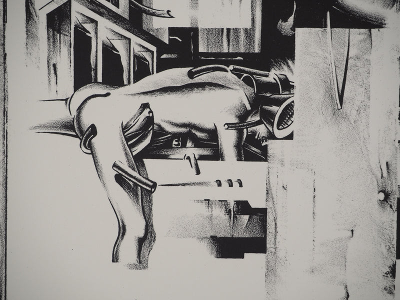 Francisco MELO : Dystopie scientifique, Lithographie originale (photo de détail 4) - Crédit photo : Galerie Art.Paris