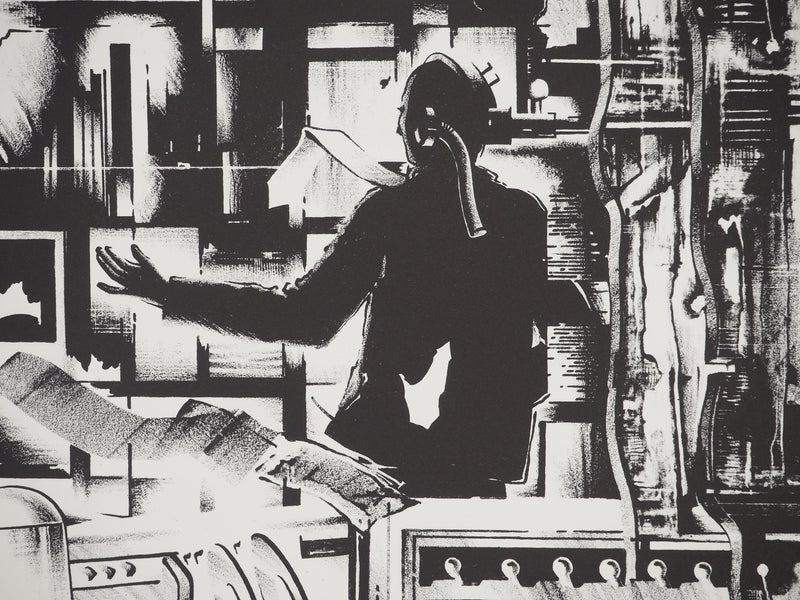 Francisco MELO : Dystopie scientifique, Lithographie originale (photo de détail 5) - Crédit photo : Galerie Art.Paris