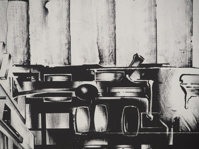Francisco MELO : Dystopie scientifique, Lithographie originale (photo de détail 6) - Crédit photo : Galerie Art.Paris
