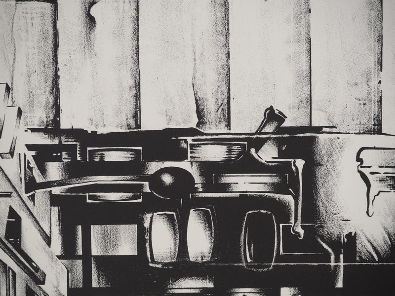 Francisco MELO : Dystopie scientifique, Lithographie originale (photo de détail 6) - Crédit photo : Galerie Art.Paris