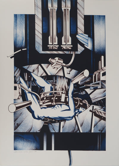 Francisco MELO : Composition mécanique, Lithographie originale (vue générale) - Crédit photo : Galerie Art.Paris