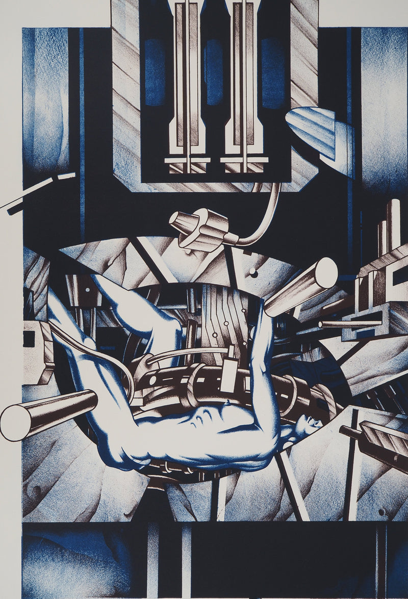 Francisco MELO : Composition mécanique, Lithographie originale (photo de détail 2) - Crédit photo : Galerie Art.Paris