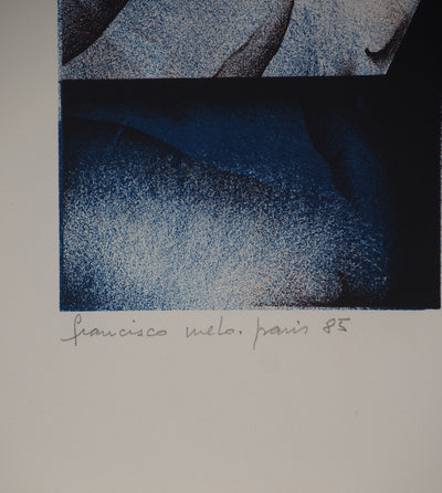 Francisco MELO : Composition mécanique, Lithographie originale (photo de détail 3) - Crédit photo : Galerie Art.Paris