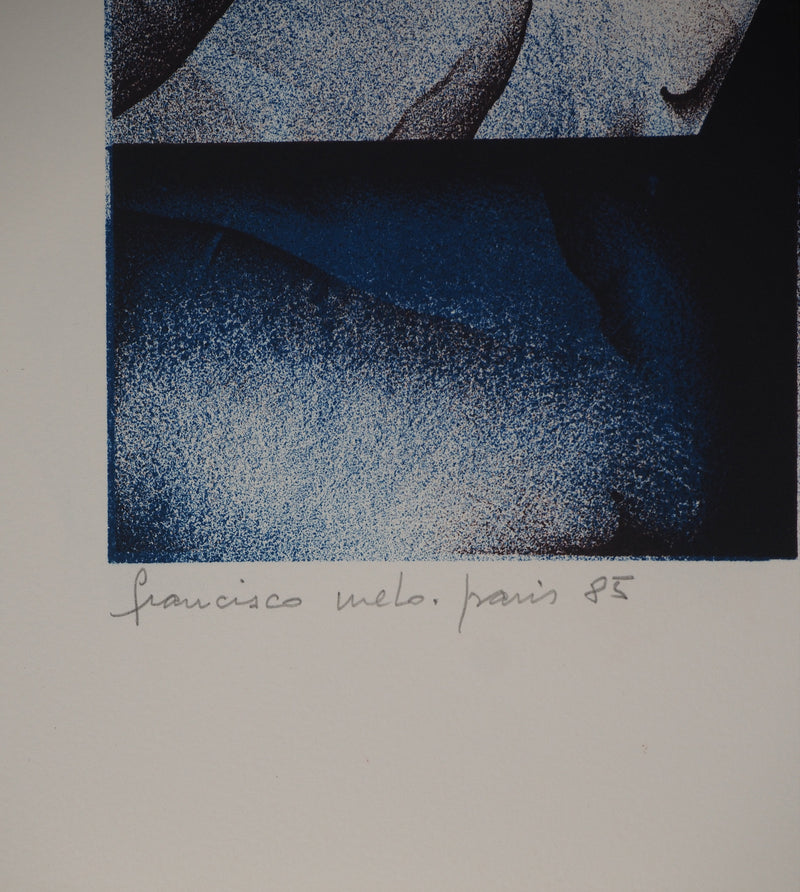 Francisco MELO : Composition mécanique, Lithographie originale (photo de détail 3) - Crédit photo : Galerie Art.Paris