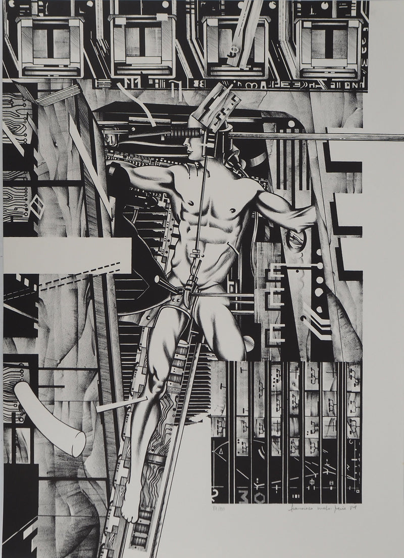 Francisco MELO : Metropolis, Lithographie originale (vue générale) - Crédit photo : Galerie Art.Paris