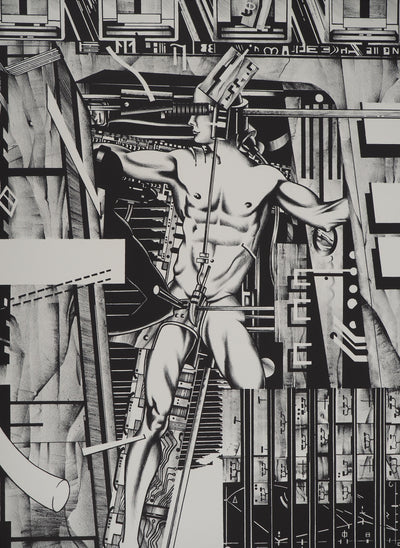 Francisco MELO : Metropolis, Lithographie originale (photo de détail 2) - Crédit photo : Galerie Art.Paris