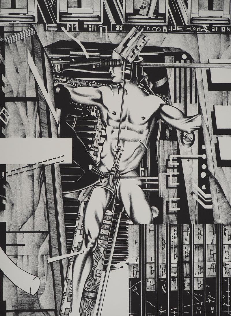 Francisco MELO : Metropolis, Lithographie originale (photo de détail 2) - Crédit photo : Galerie Art.Paris