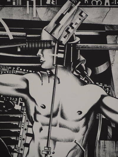 Francisco MELO : Metropolis, Lithographie originale (photo de détail 4) - Crédit photo : Galerie Art.Paris