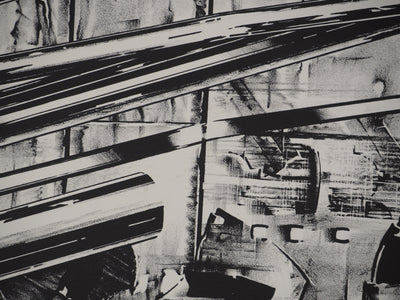 Francisco MELO : Composition futuriste, Lithographie originale (photo de détail 5) - Crédit photo : Galerie Art.Paris