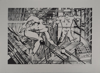 Francisco MELO : Surhomme, Lithographie originale (vue générale) - Crédit photo : Galerie Art.Paris