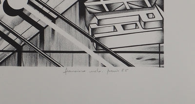 Francisco MELO : Surhomme, Lithographie originale (photo de détail 3) - Crédit photo : Galerie Art.Paris