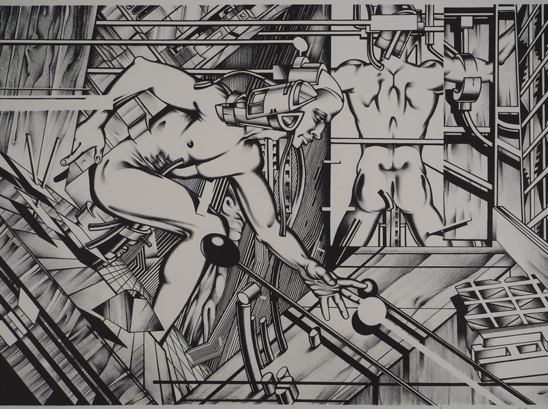 Francisco MELO : Surhomme, Lithographie originale (photo de détail 2) - Crédit photo : Galerie Art.Paris