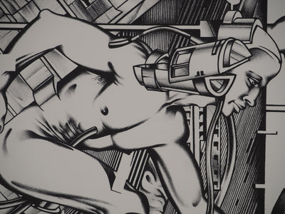 Francisco MELO : Surhomme, Lithographie originale (photo de détail 4) - Crédit photo : Galerie Art.Paris