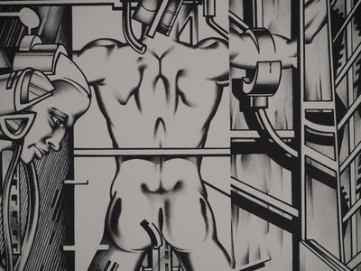 Francisco MELO : Surhomme, Lithographie originale (photo de détail 5) - Crédit photo : Galerie Art.Paris